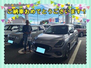 新型スイフトをご納車しました！